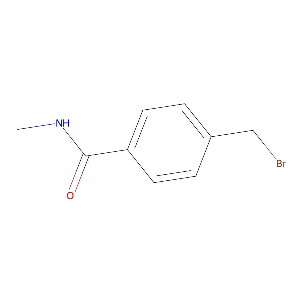 4-(bromomethyl)-N-methylbenzamide molecular structure, CAS 118507-18-9