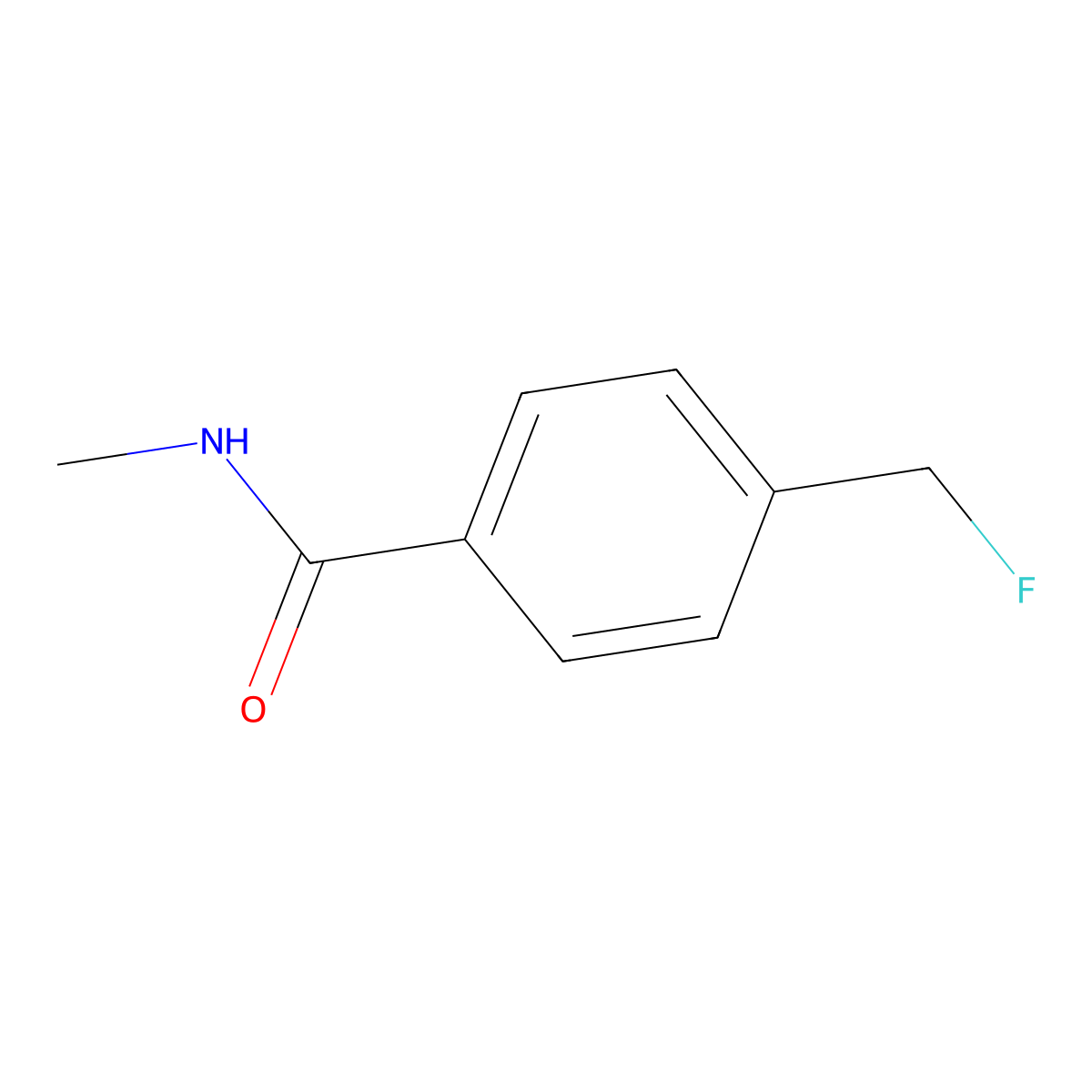 4-(fluoromethyl)-N-methylbenzamide molecular structure, CAS 118507-31-6