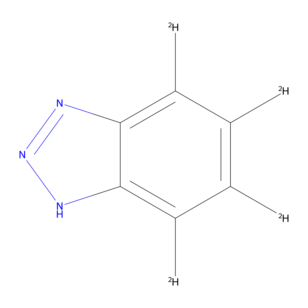 Benzotriazole-d4 molecular structure, CAS 1185072-03-0