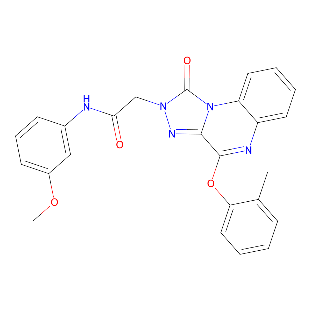 N-(3-methoxyphenyl)-2-(1-oxo-4-(o-tolyloxy)-[1,2,4]triazolo[4,3-a]quinoxalin-2(1H)-yl)acetamide molecular structure, CAS 1185080-61-8