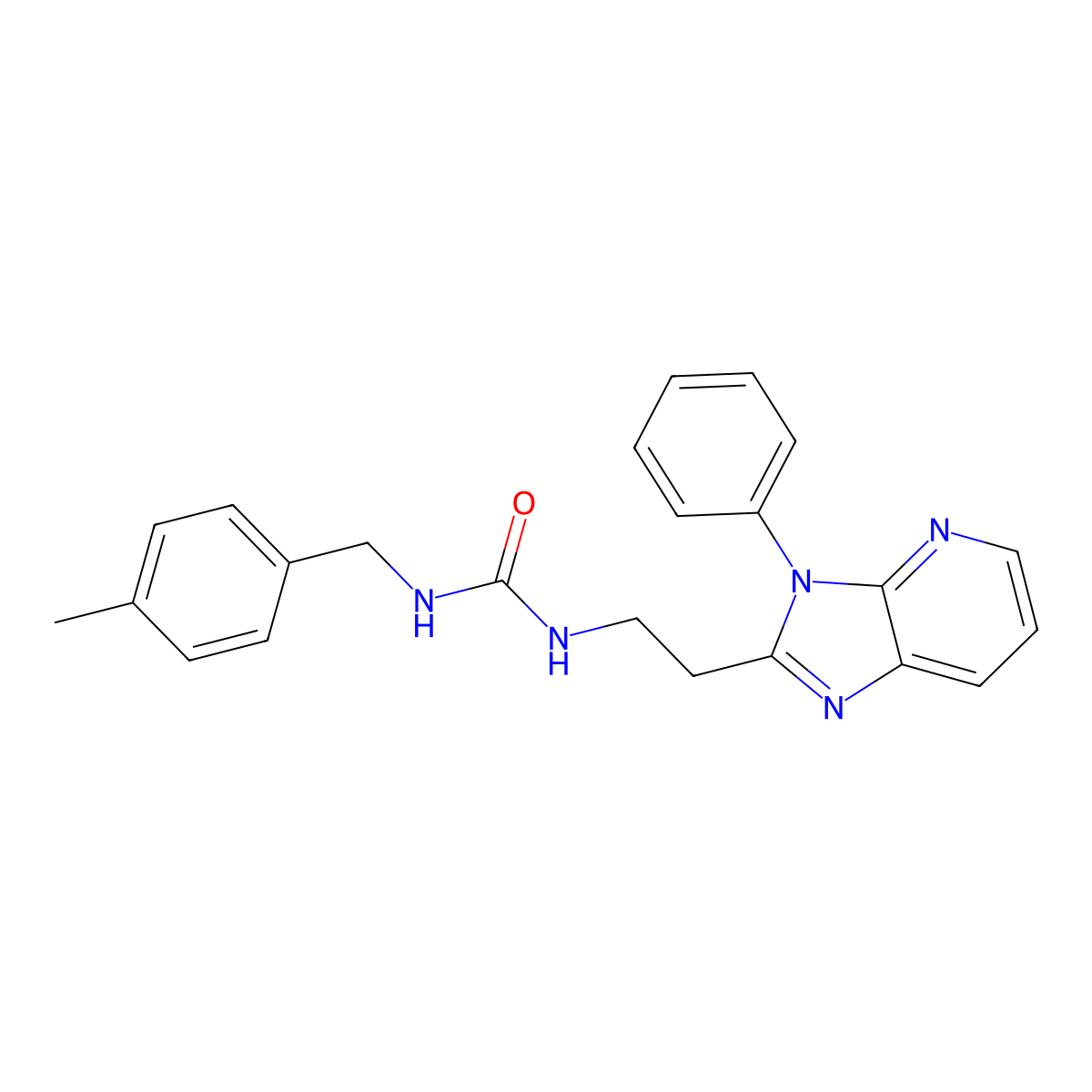 N-(4-methylbenzyl)-N'-[2-(3-phenyl-3H-imidazo[4,5-b]pyridin-2-yl)ethyl]urea molecular structure, CAS 1185081-60-0