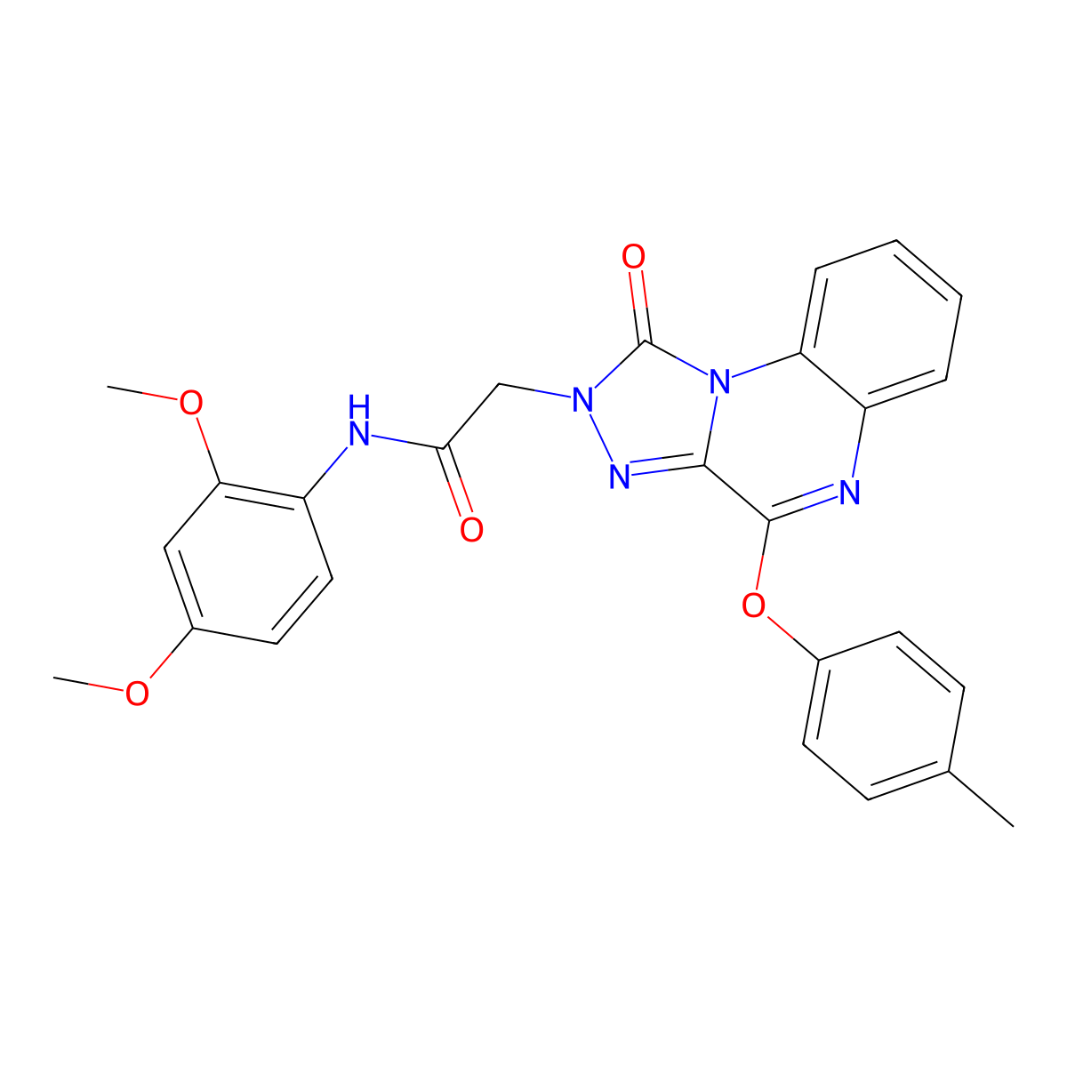 N-(2,4-dimethoxyphenyl)-2-[4-(4-methylphenoxy)-1-oxo[1,2,4]triazolo[4,3-a]quinoxalin-2(1H)-yl]acetamide molecular structure, CAS 1185081-72-4