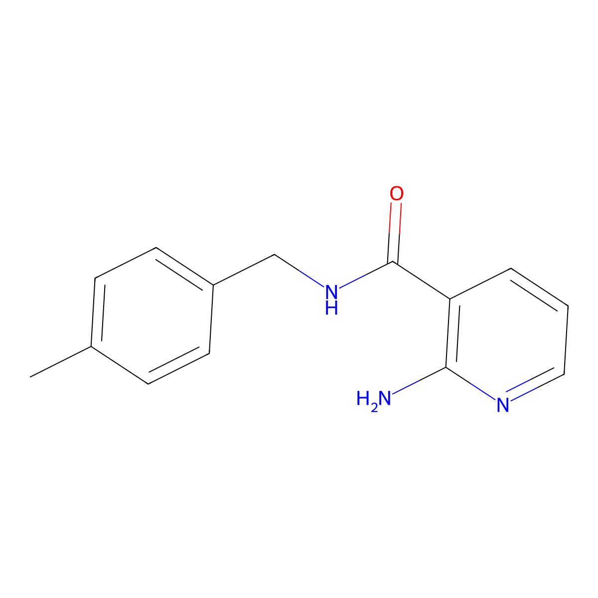 2-amino-N-[(4-methylphenyl)methyl]pyridine-3-carboxamide molecular structure, CAS 1185090-18-9