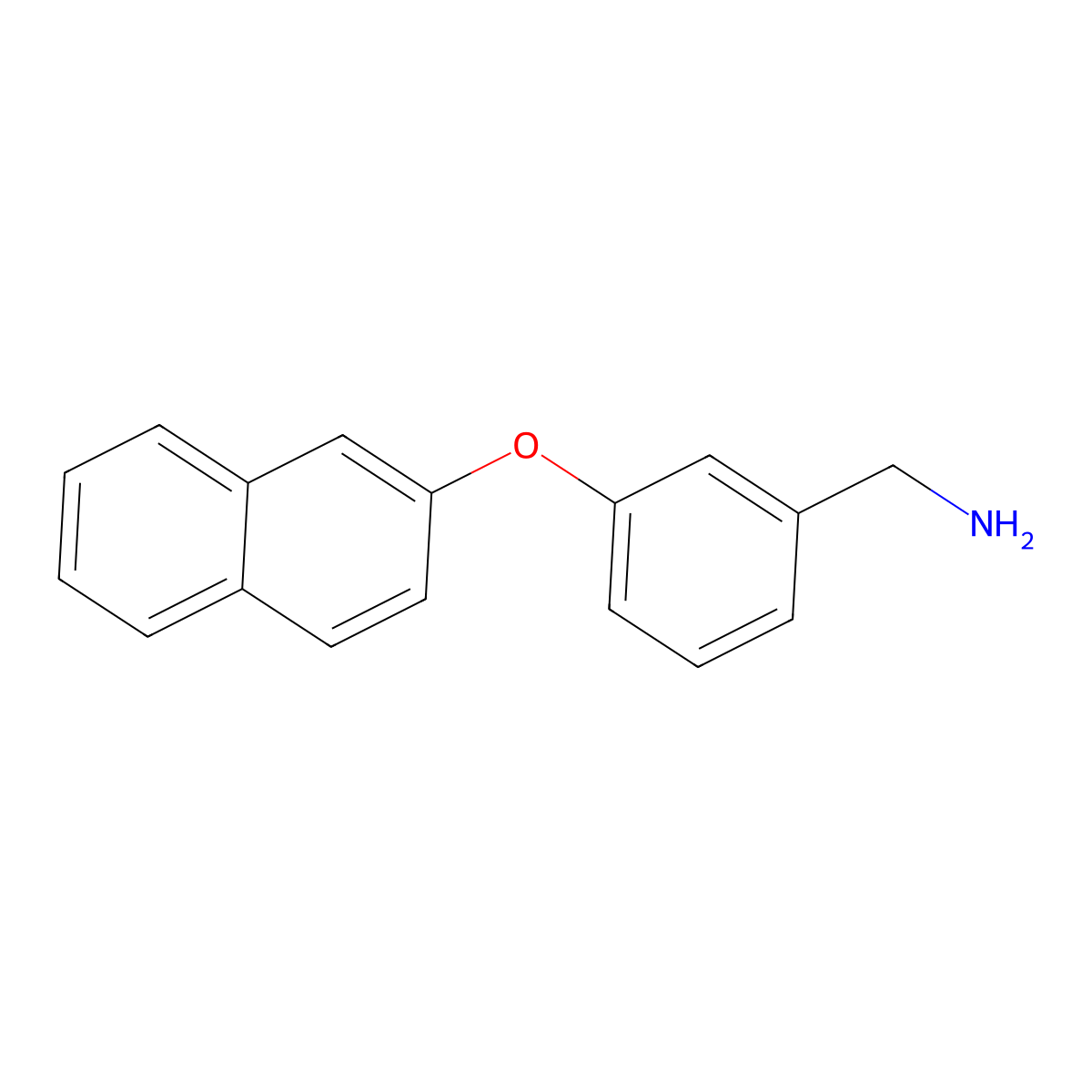 3-(2-Naphthyloxy)benzylamine molecular structure, CAS 1185096-80-3