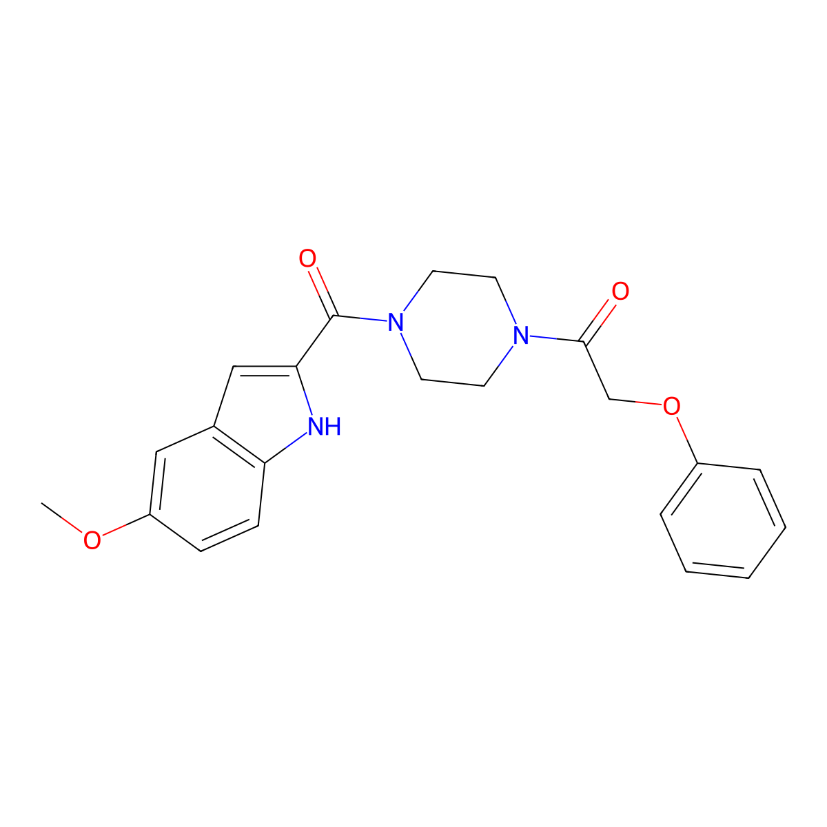 N-(cyclohexylmethyl)-1-{3-[(2-methylbenzoyl)amino]benzoyl}piperidine-4-carboxamide molecular structure, CAS 1185096-81-4