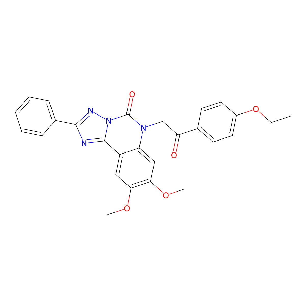 6-(2-(4-ethoxyphenyl)-2-oxoethyl)-8,9-dimethoxy-2-phenyl-[1,2,4]triazolo[1,5-c]quinazolin-5(6H)-one molecular structure, CAS 1185104-27-1