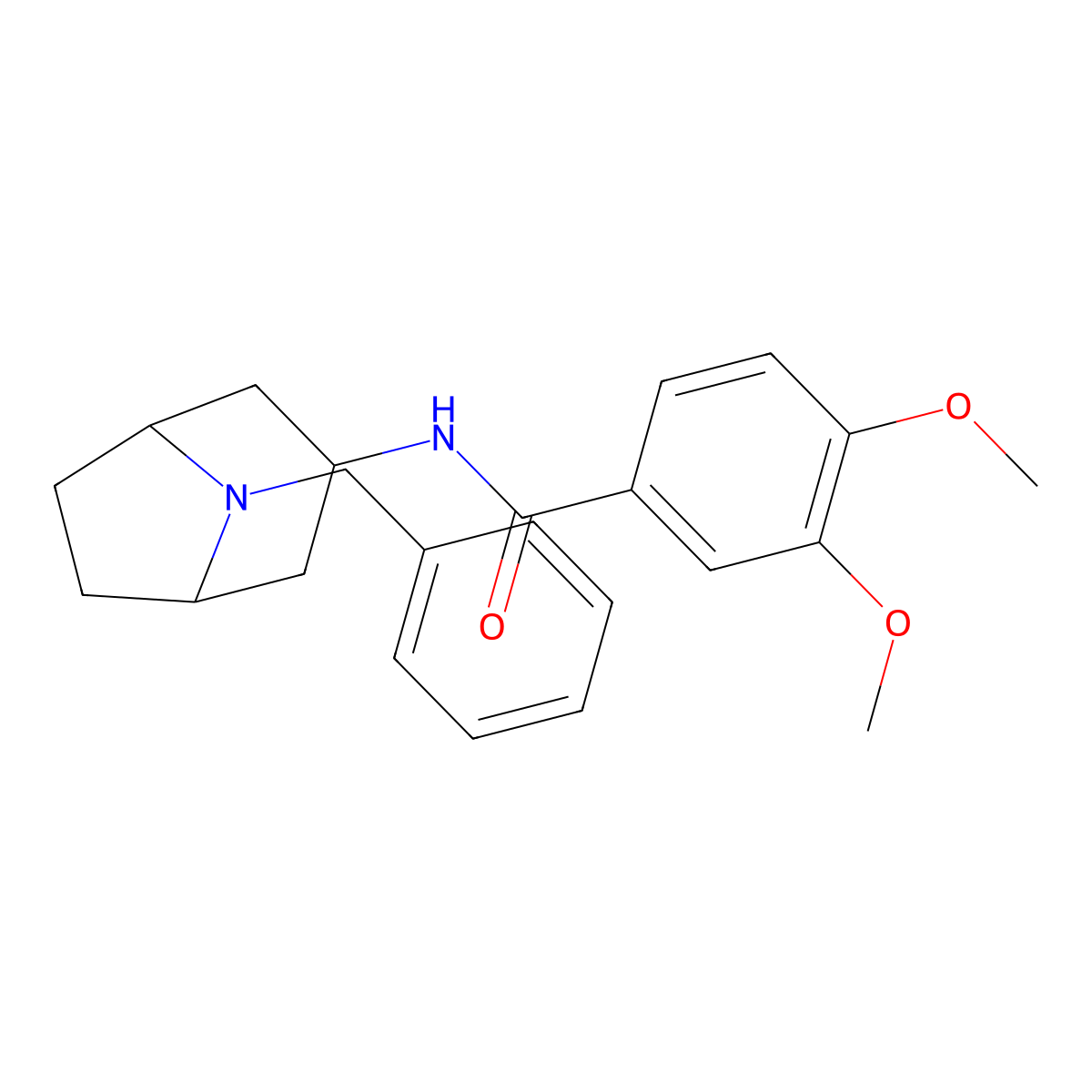 N-(8-benzyl-8-azabicyclo[3.2.1]octan-3-yl)-3,4-dimethoxybenzamide molecular structure, CAS 1185112-93-9