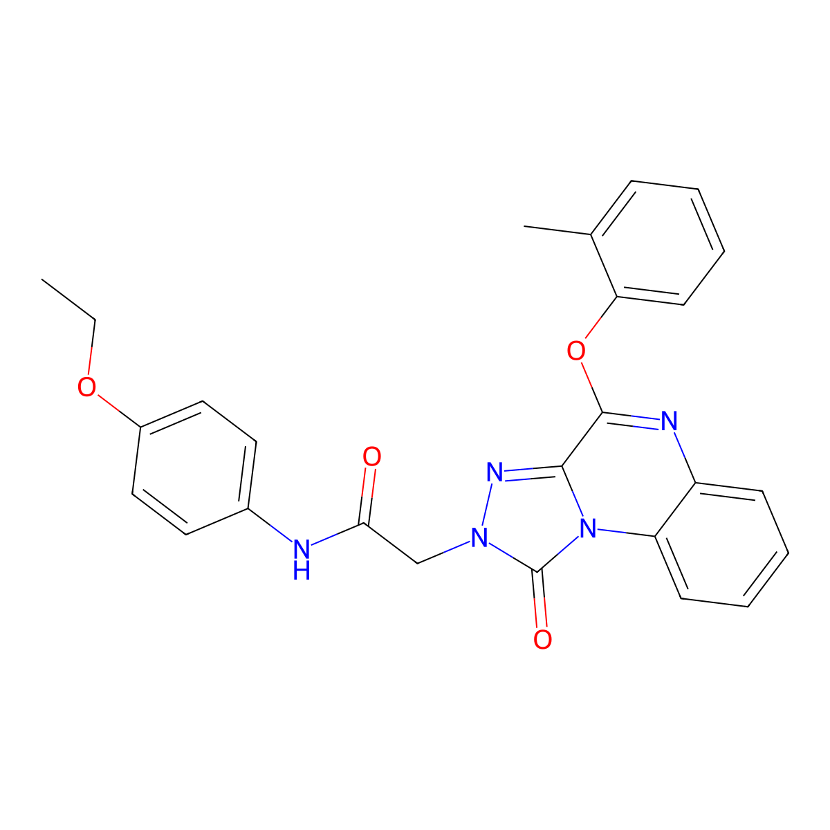 N-(4-Ethoxyphenyl)-2-[4-(2-methylphenoxy)-1-oxo-1H,2H-[1,2,4]triazolo[4,3-A]quinoxalin-2-YL]acetamide molecular structure, CAS 1185113-19-2