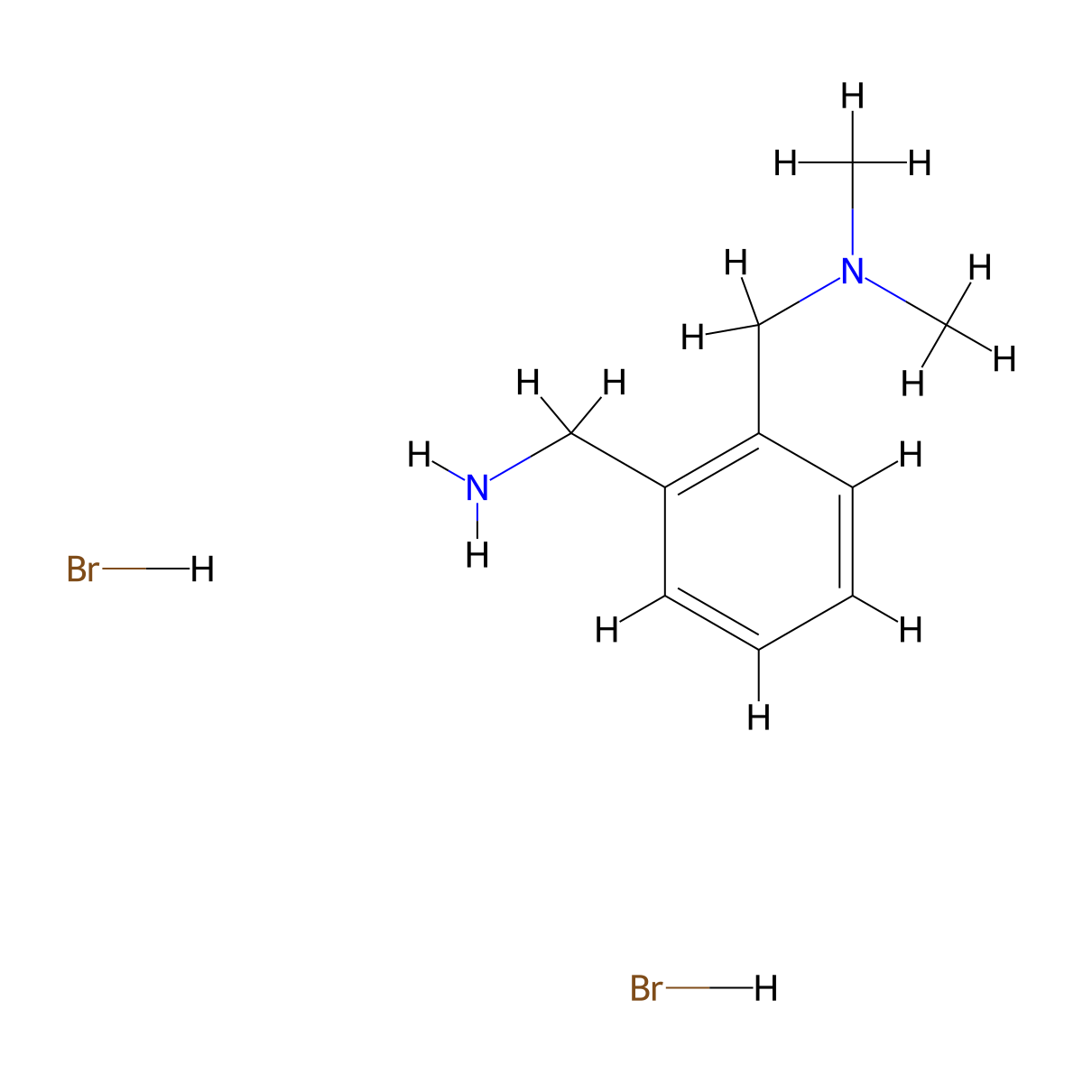 2-Dimethylaminomethyl-benzylamine dihydrobromide molecular structure, CAS 1185113-24-9