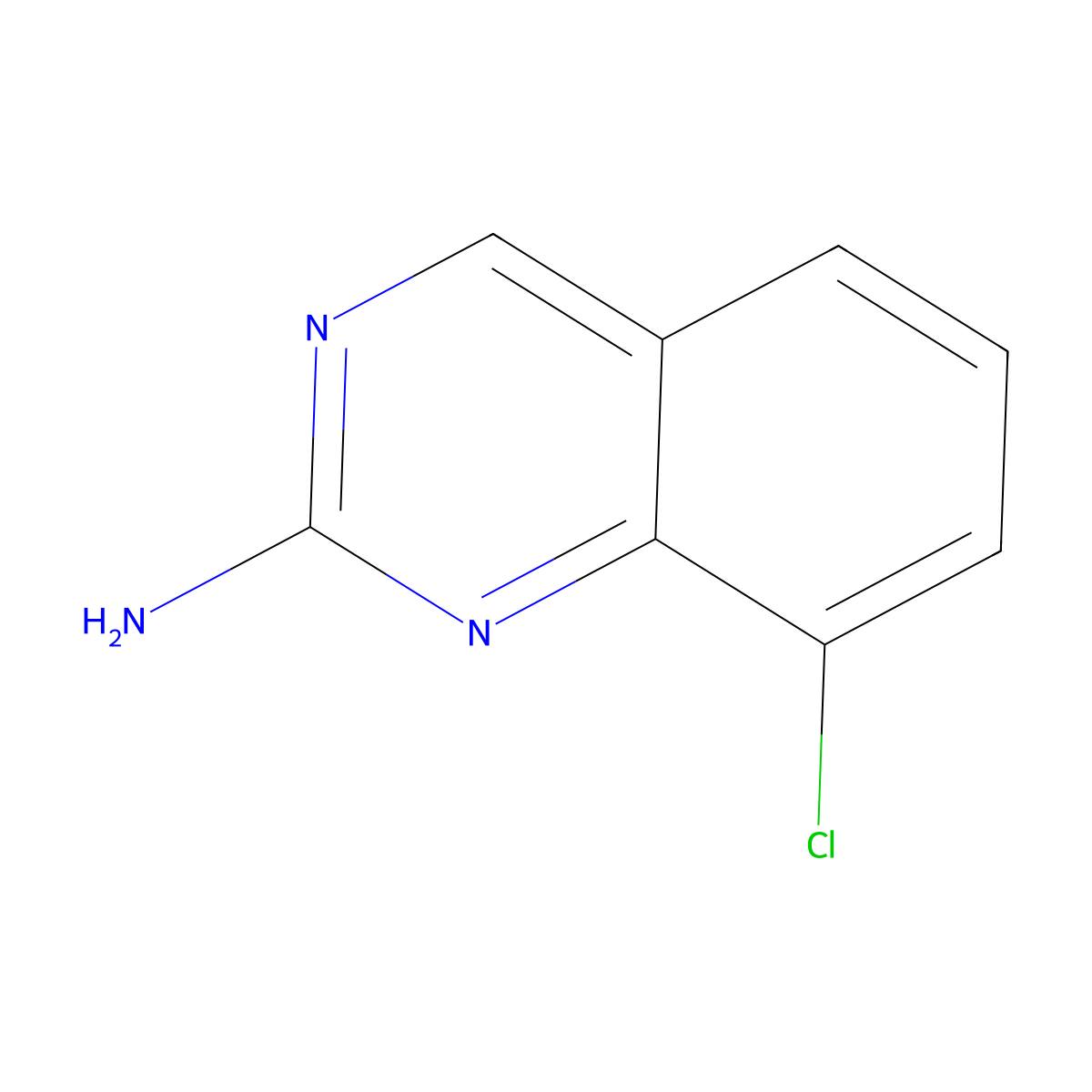 8-Chloroquinazolin-2-amine molecular structure, CAS 1185113-73-8