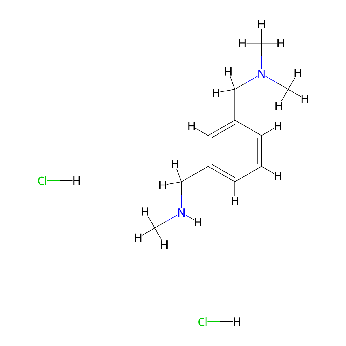 {3-[(Dimethylamino)methyl]benzyl}methylamine dihydrochloride molecular structure, CAS 1185149-23-8
