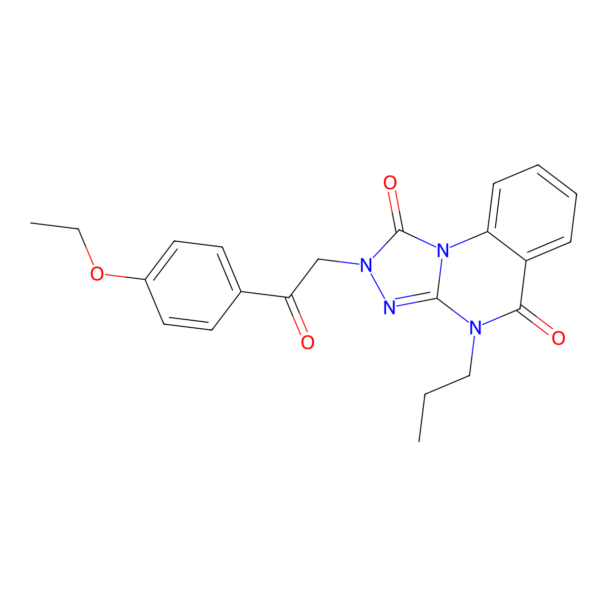2-(2-(4-ethoxyphenyl)-2-oxoethyl)-4-propyl-[1,2,4]triazolo[4,3-a]quinazoline-1,5(2H,4H)-dione molecular structure, CAS 1185152-83-3