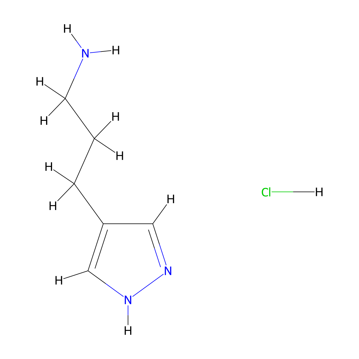 3-(1H-Pyrazol-4-YL)-propylamine hydrochloride molecular structure, CAS 1185163-03-4