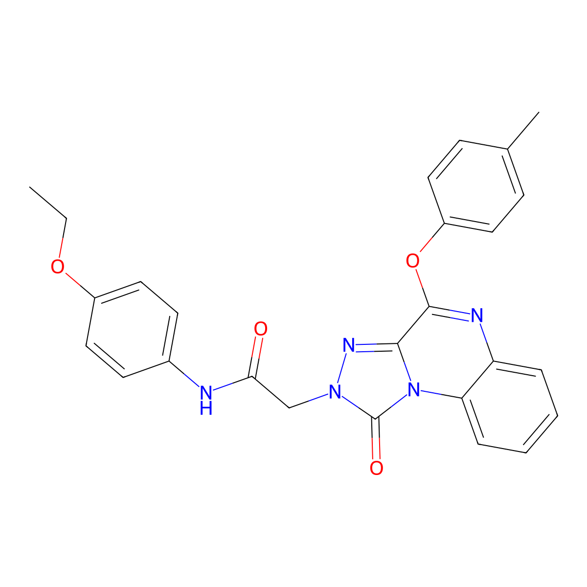 N-(4-ethoxyphenyl)-2-[4-(4-methylphenoxy)-1-oxo[1,2,4]triazolo[4,3-a]quinoxalin-2(1H)-yl]acetamide molecular structure, CAS 1185168-67-5