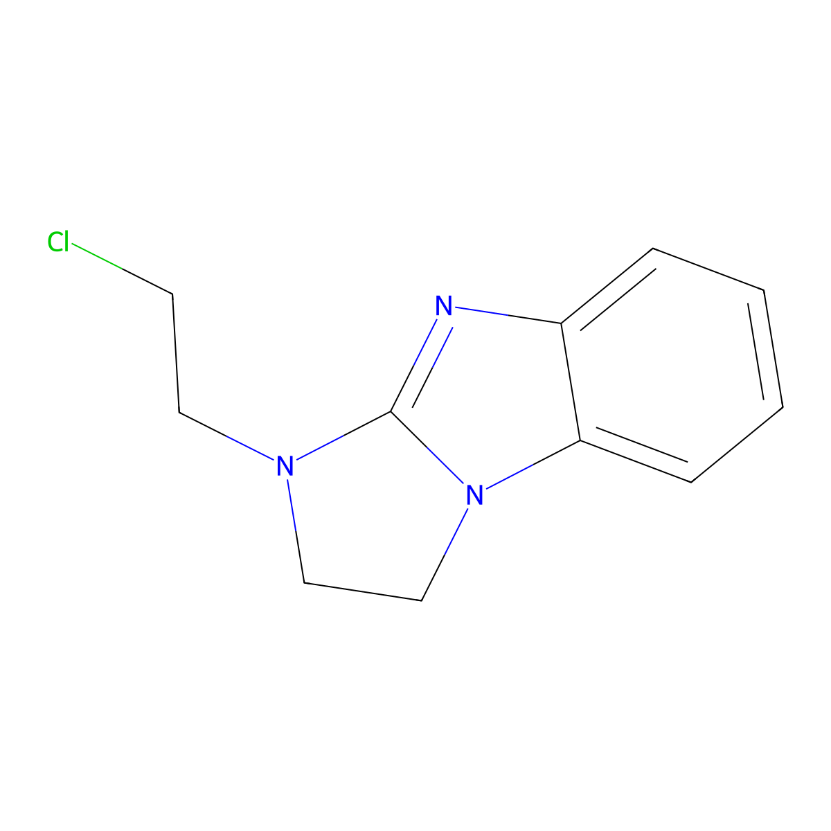 1-(2-chloroethyl)-2,3-dihydro-1H-imidazo[1,2-a]benzimidazole molecular structure, CAS 118517-62-7