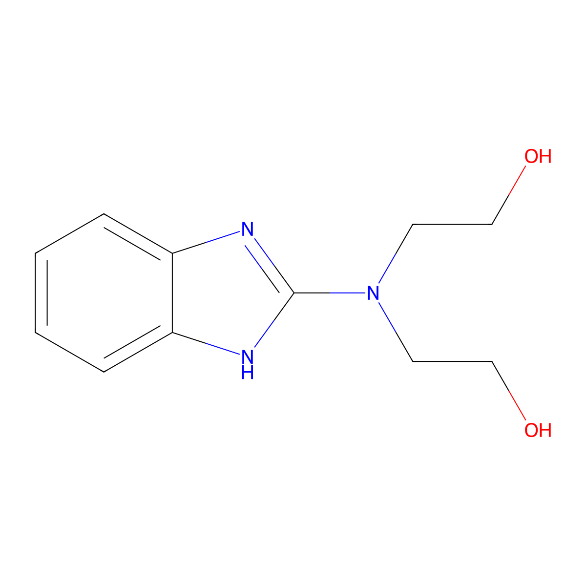 2-[1H-benzimidazol-2-yl(2-hydroxyethyl)amino]ethanol molecular structure, CAS 118517-63-8