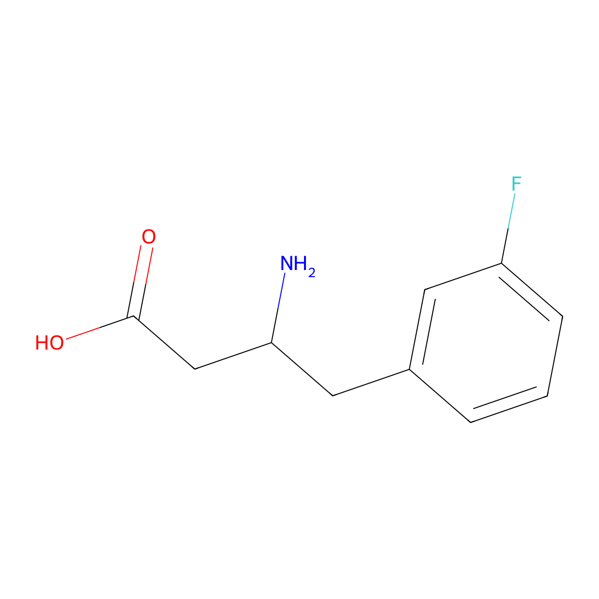 3-Amino-4-(3-fluorophenyl)butyric Acid molecular structure, CAS 1185186-15-5