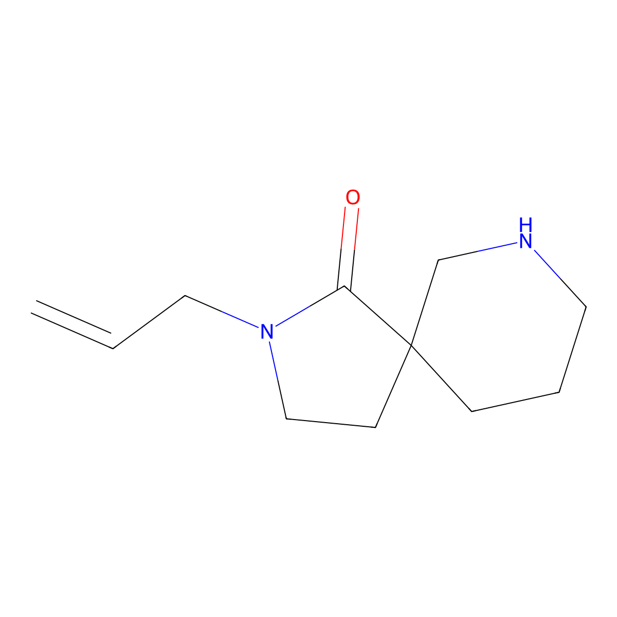2-Allyl-2,7-diazaspiro[4.5]decan-1-one molecular structure, CAS 1185193-05-8