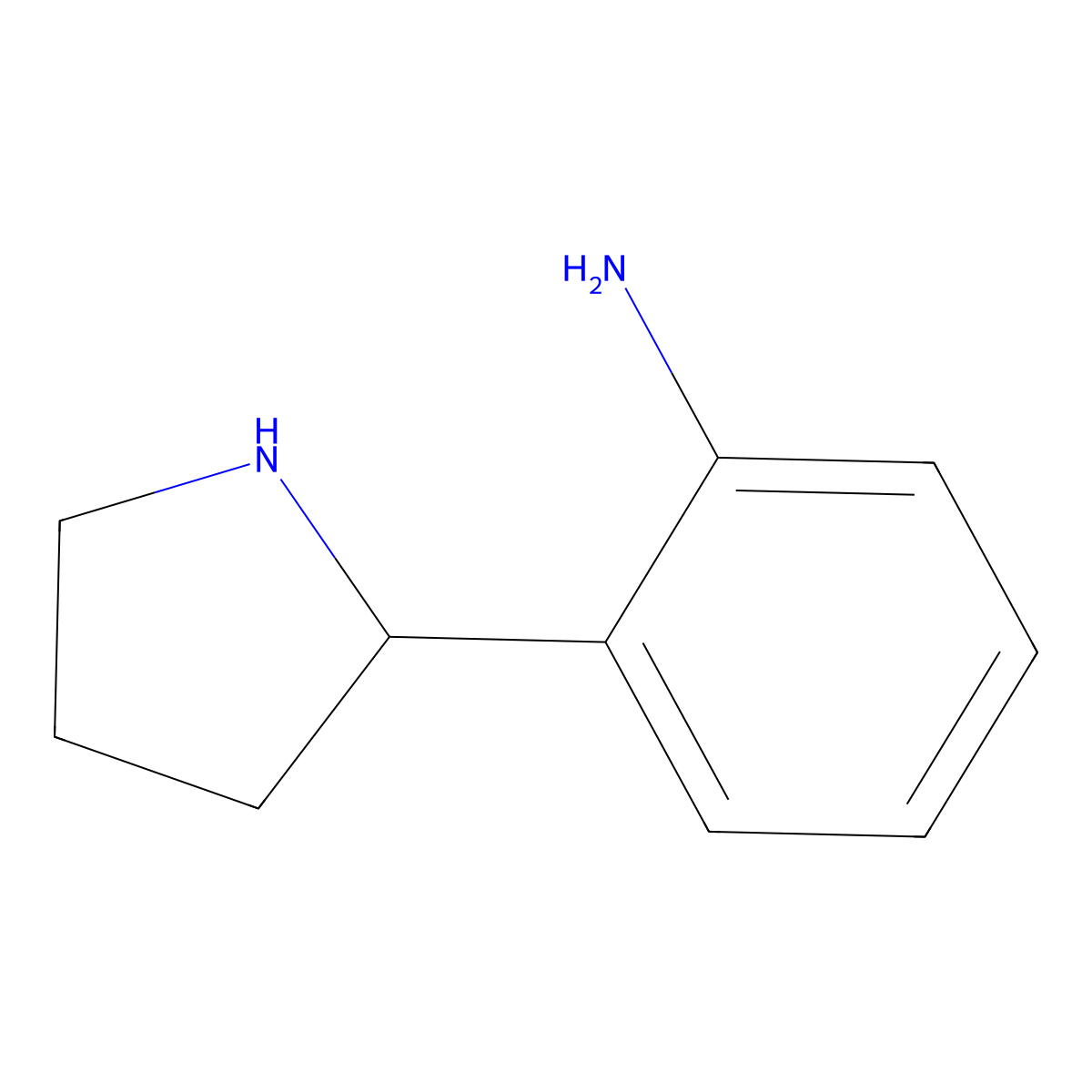 2-(Pyrrolidin-2-yl)aniline molecular structure, CAS 1185193-49-0