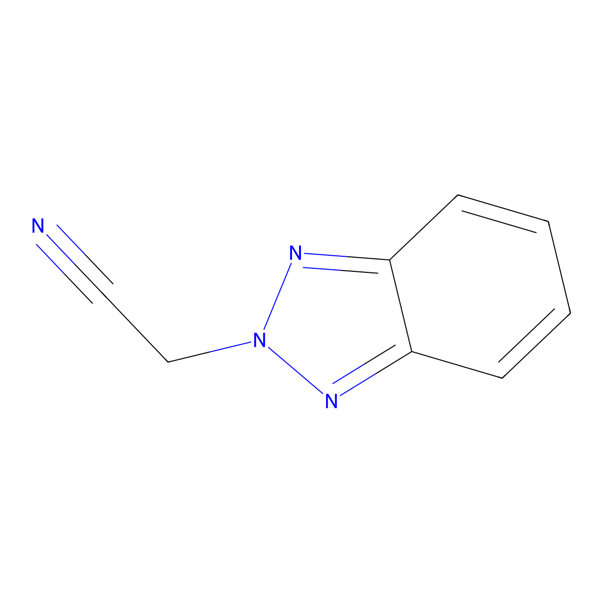 2-(2H-Benzo[d][1,2,3]triazol-2-yl)acetonitrile molecular structure, CAS 118521-81-6