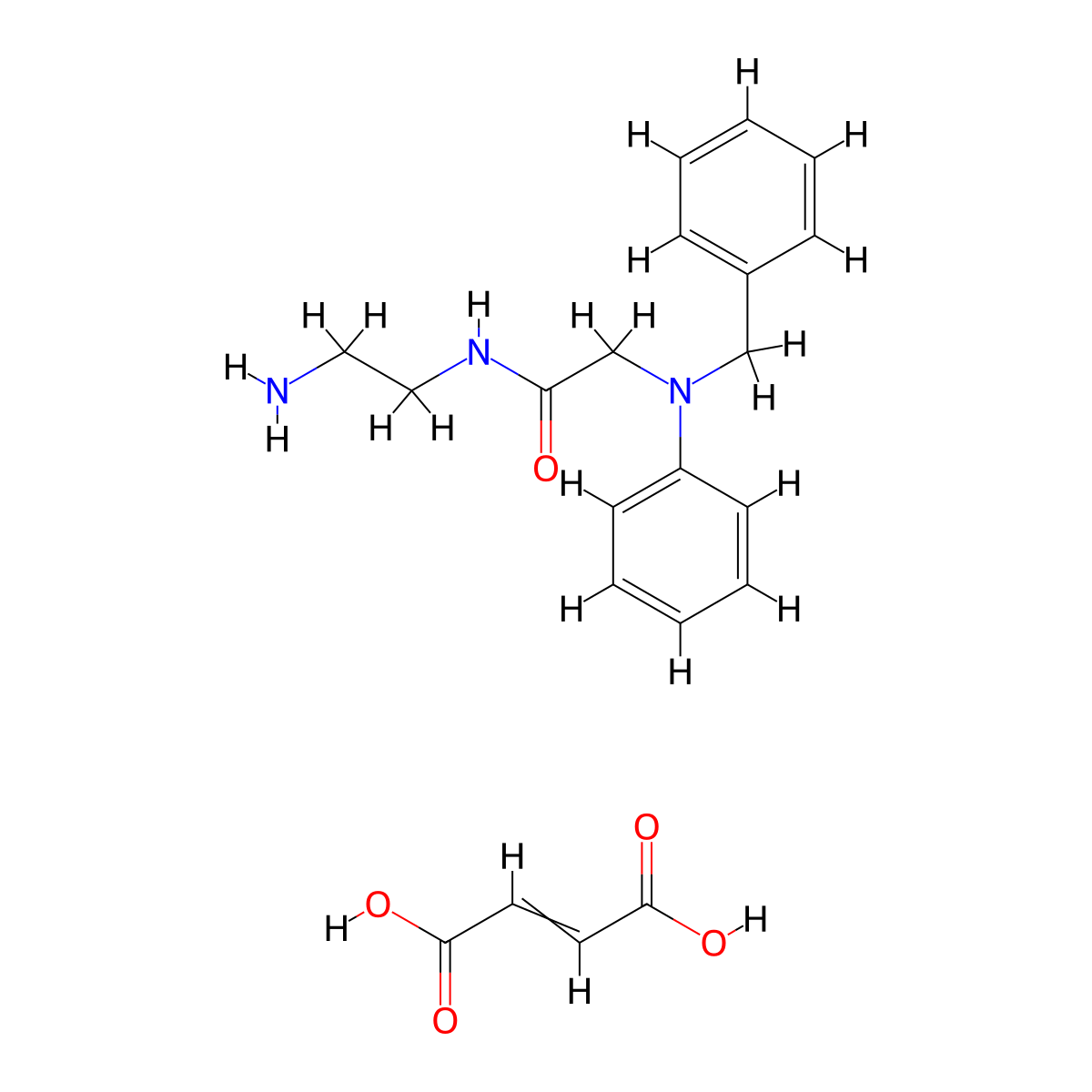 n-(2-Aminoethyl)-2-(benzylphenylamino)acetamide maleate molecular structure, CAS 1185241-40-0