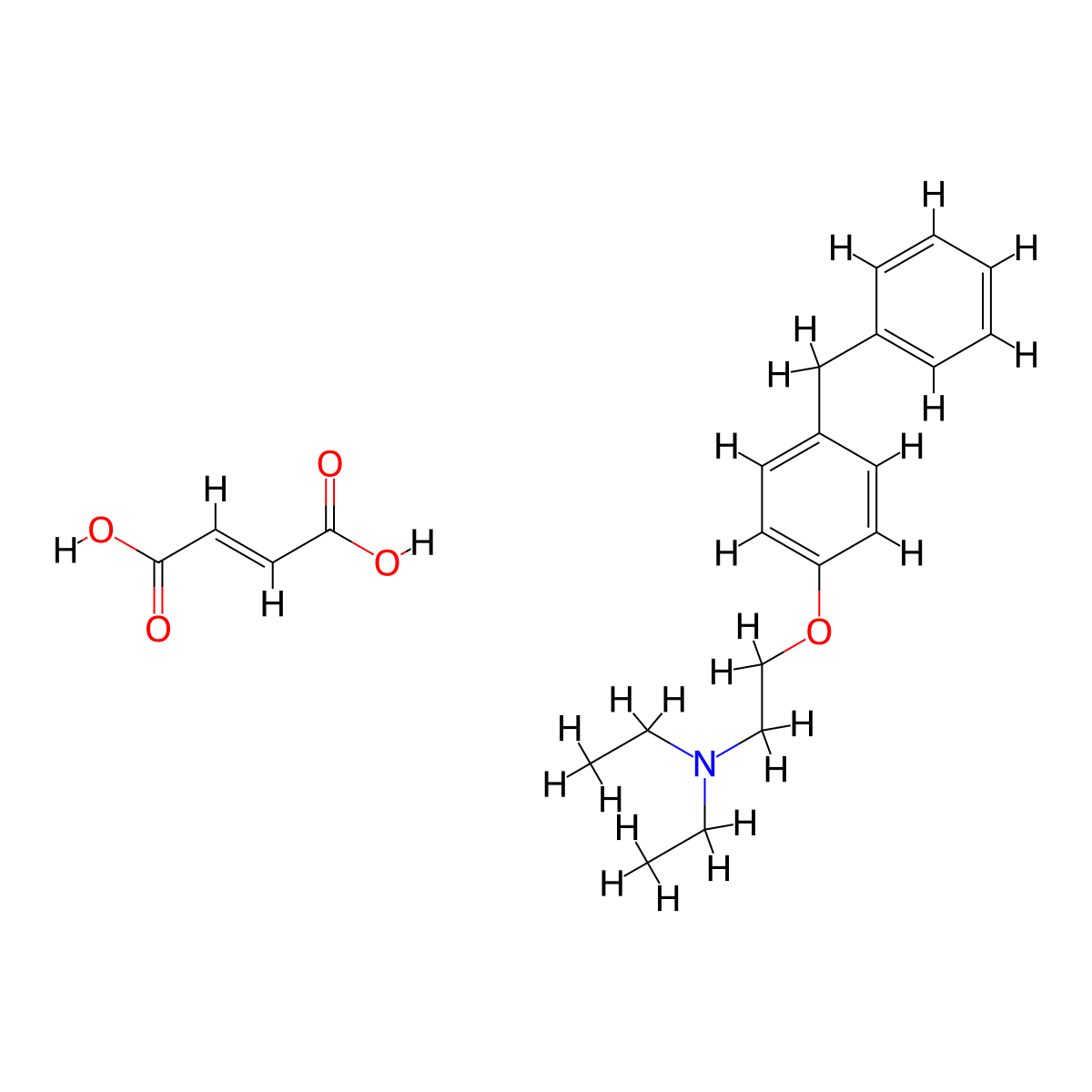 Dppe fumarate molecular structure, CAS 1185241-83-1