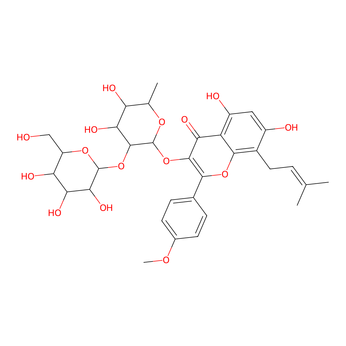 Sagittatoside A molecular structure, CAS 118525-35-2