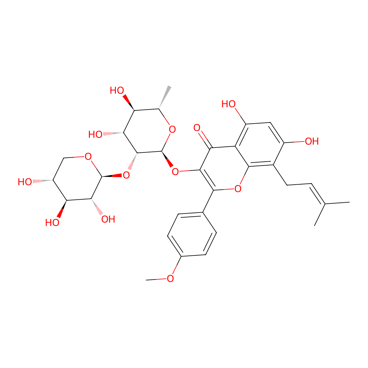 Sagittatoside B molecular structure, CAS 118525-36-3