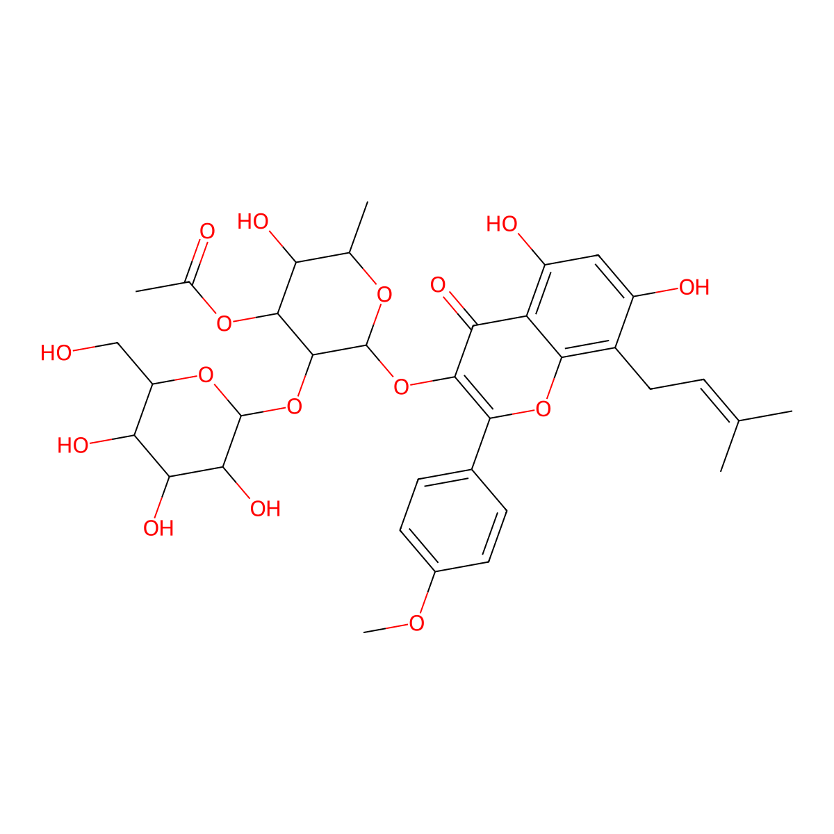 Sagittatoside C molecular structure, CAS 118525-37-4