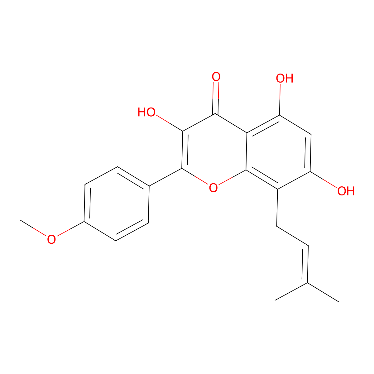 Icaritin molecular structure, CAS 118525-40-9