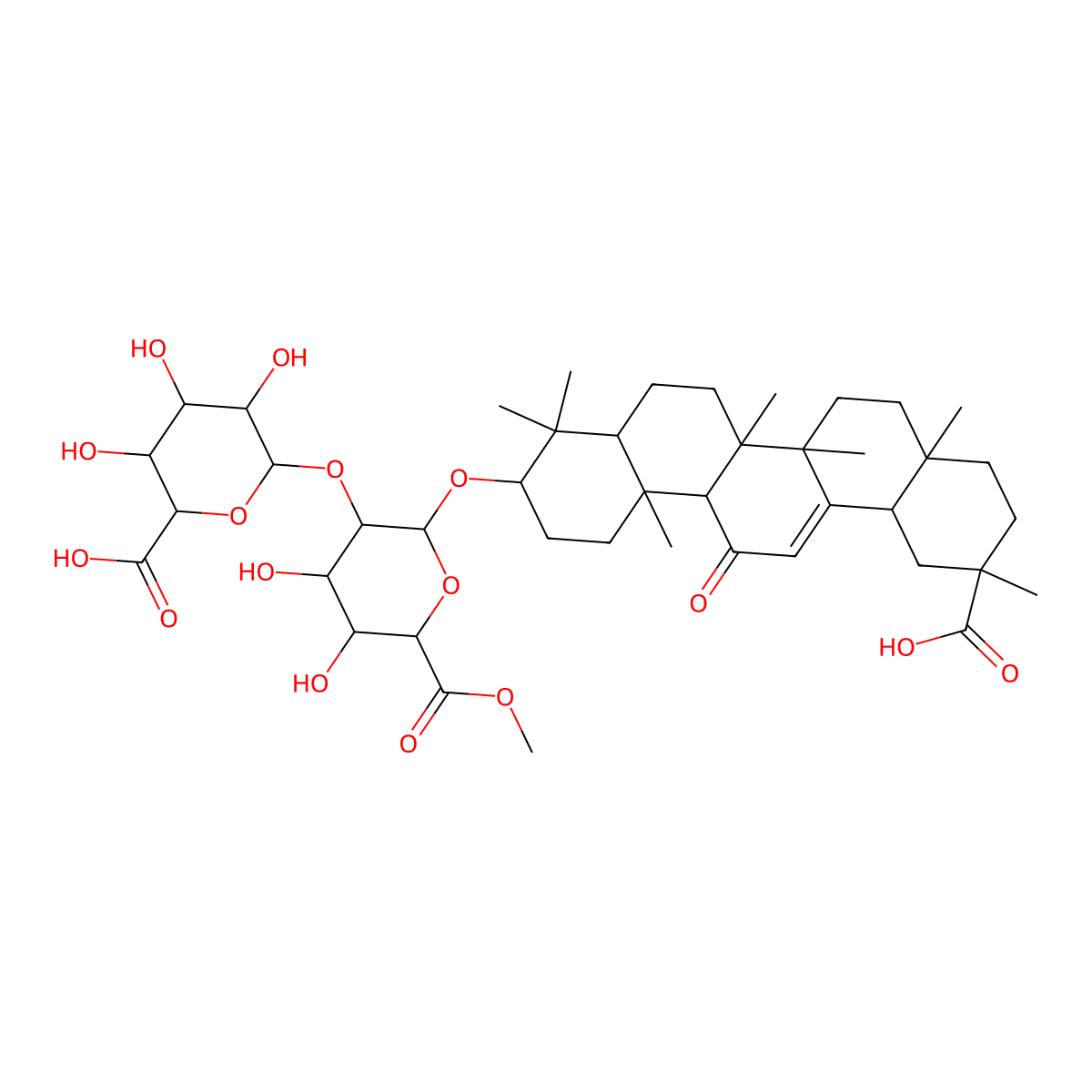 Glycyrrhizin-6'-methylester molecular structure, CAS 1185255-36-0