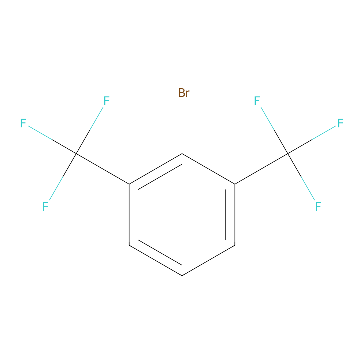 2-Bromo-1,3-bis(trifluoromethyl)benzene molecular structure, CAS 118527-30-3
