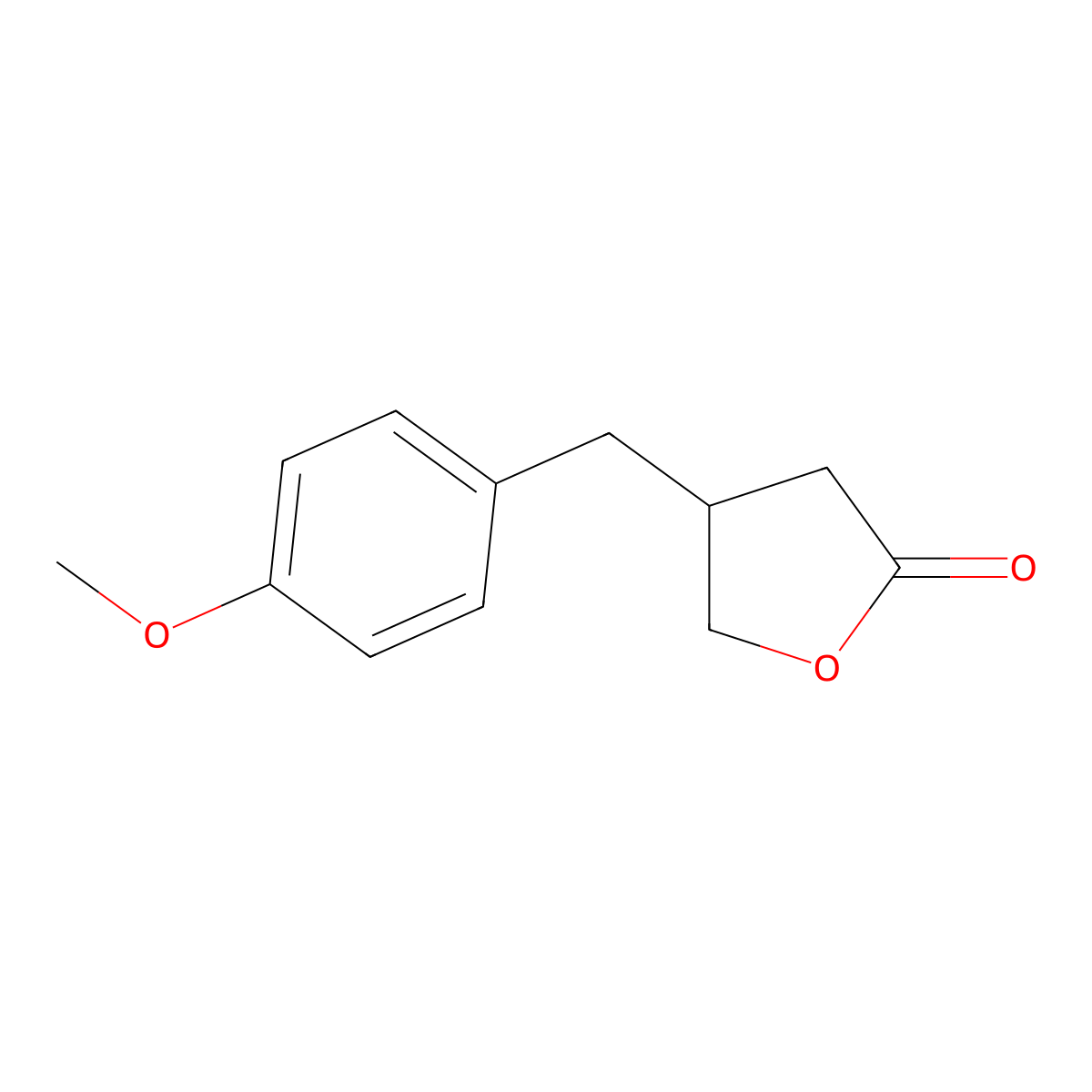 4-[(4-Methoxyphenyl)methyl]oxolan-2-one molecular structure, CAS 118528-01-1