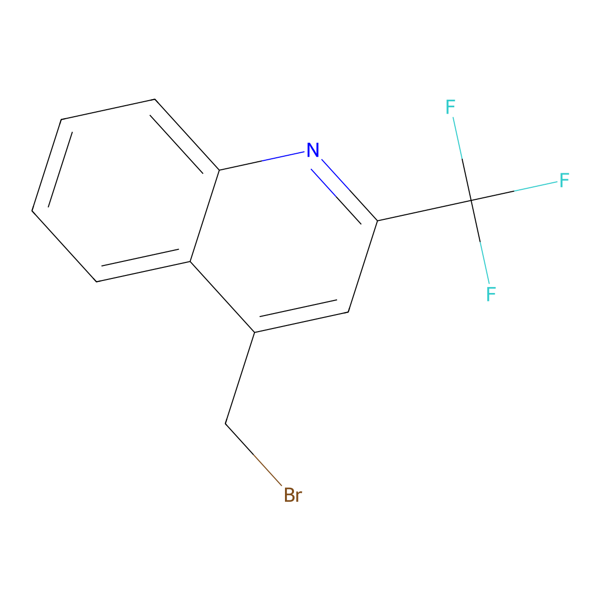 4-(Bromomethyl)-2-(trifluoromethyl)quinoline molecular structure, CAS 1185292-61-8