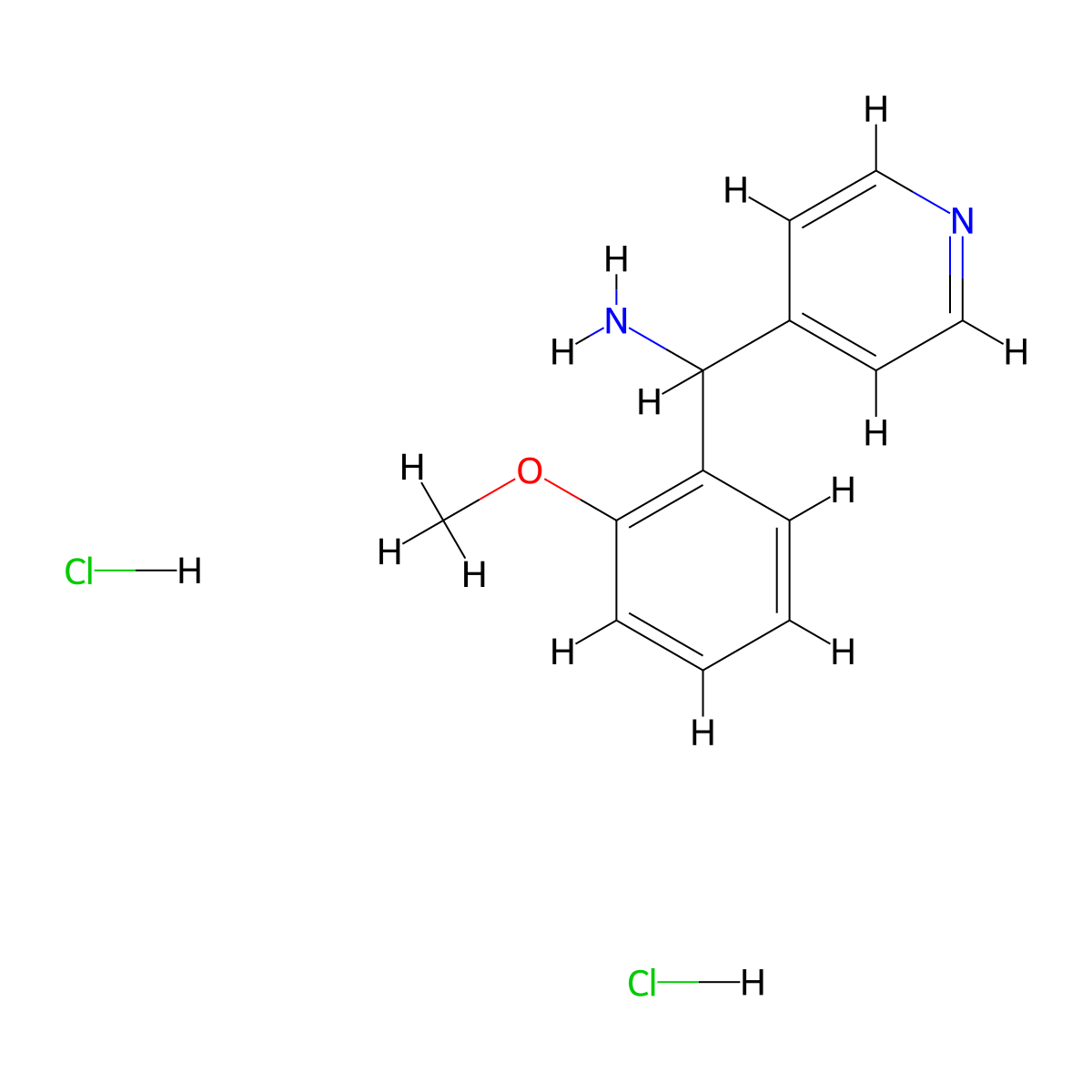 C-(2-Methoxy-phenyl)-C-pyridin-4-yl-methylaminedihydrochloride molecular structure, CAS 1185293-31-5