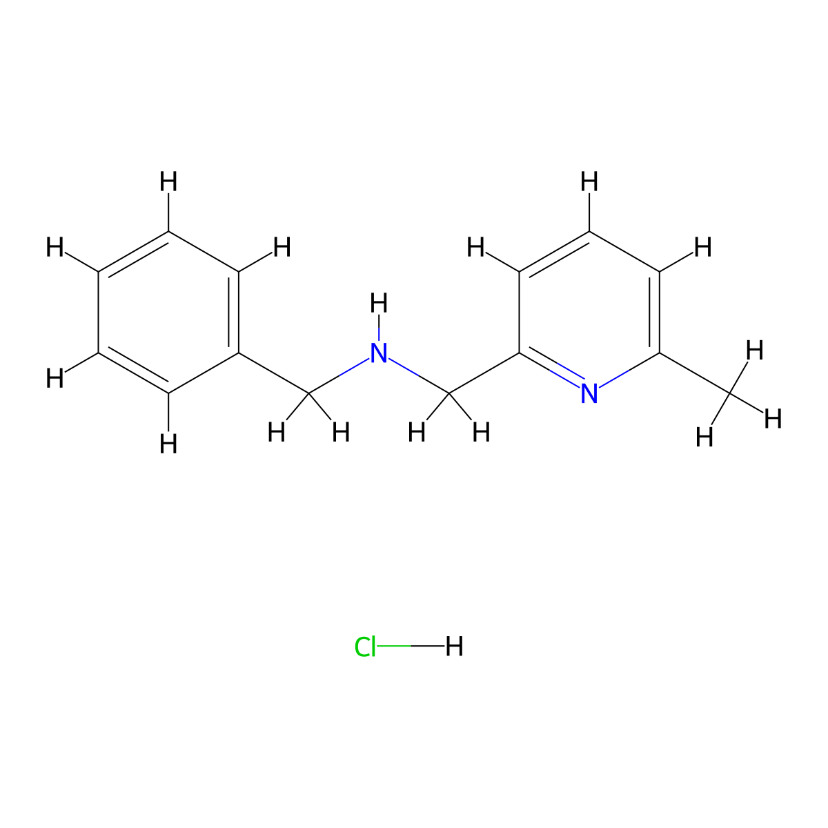 Benzyl-(6-methyl-pyridin-2-ylmethyl)-amine hydrochloride molecular structure, CAS 1185293-34-8