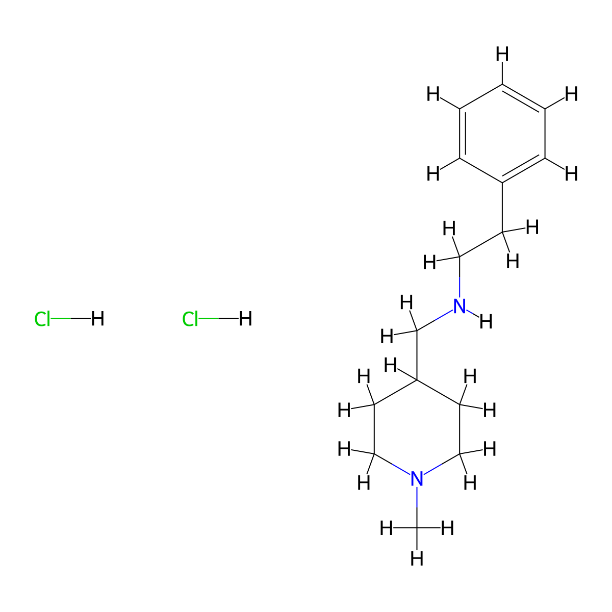 N-[(1-Methylpiperidin-4-YL)methyl]-2-phenylethanamine dihydrochloride molecular structure, CAS 1185293-42-8