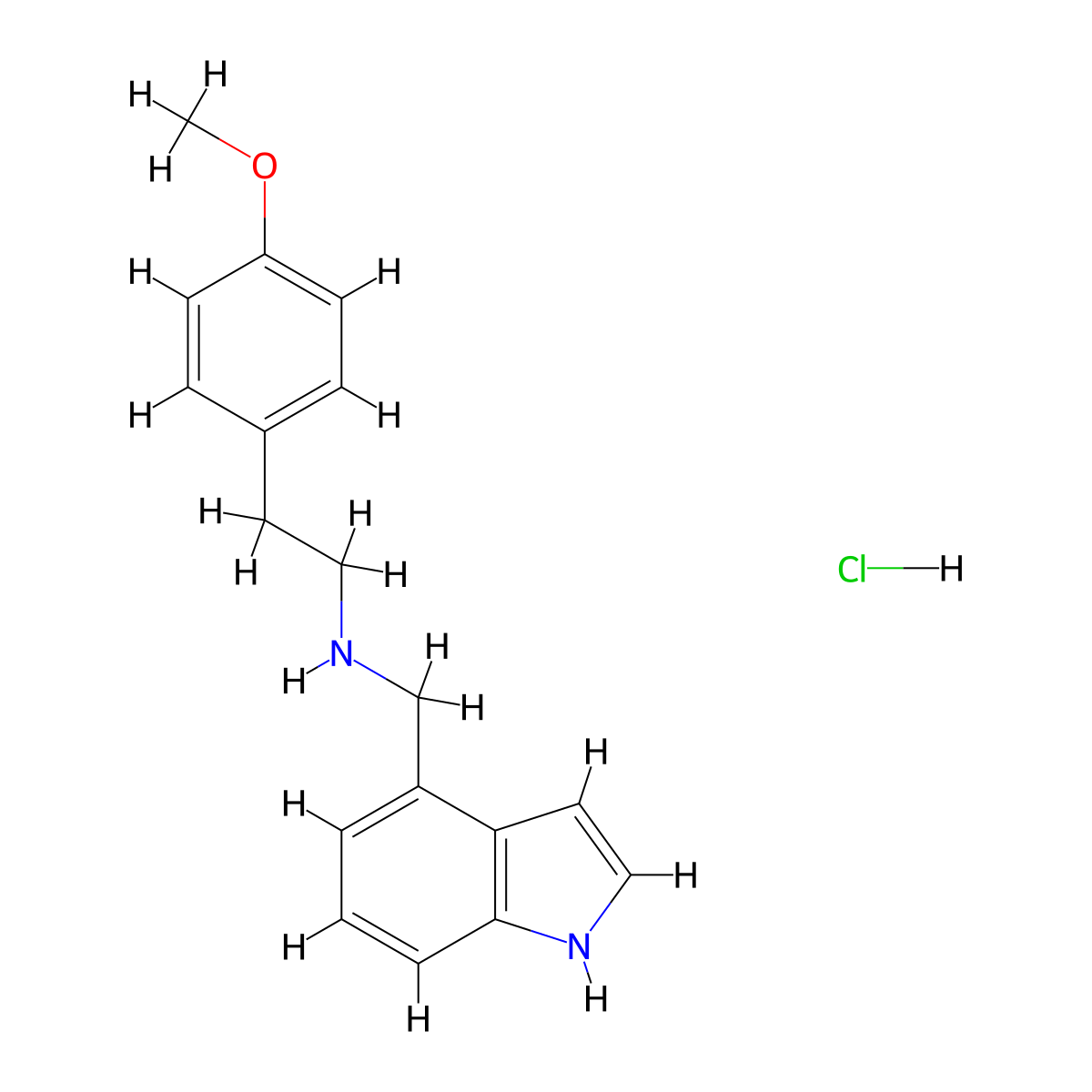 N-(1H-Indol-4-ylmethyl)-N-[2-(4-methoxyphenyl)ethyl]amine hydrochloride molecular structure, CAS 1185293-52-0