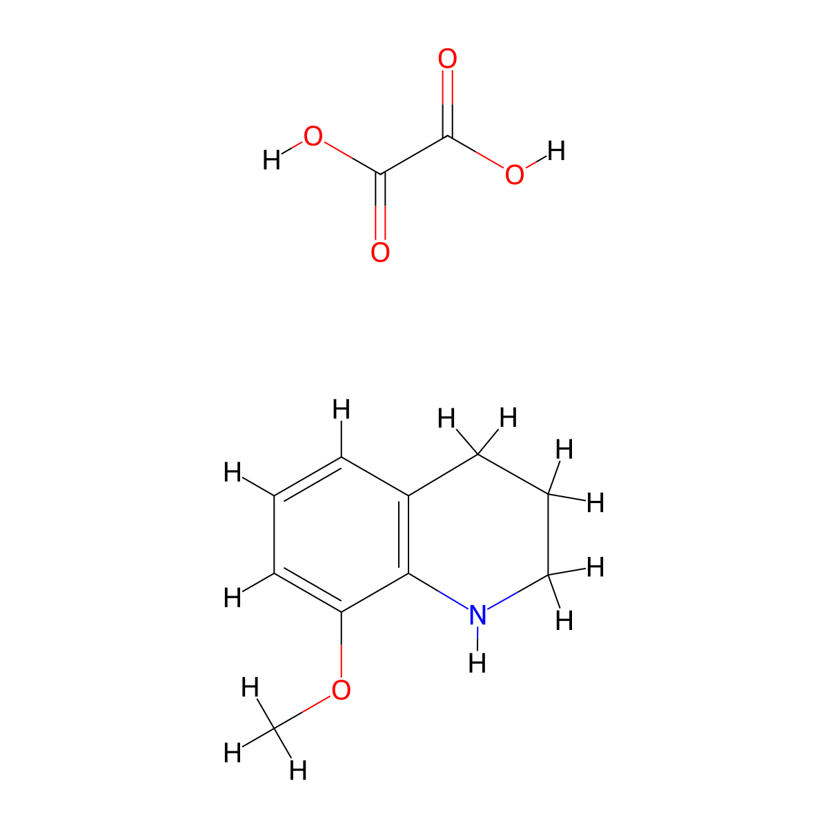 8-Methoxy-1,2,3,4-tetrahydro-quinoline oxalate molecular structure, CAS 1185293-75-7