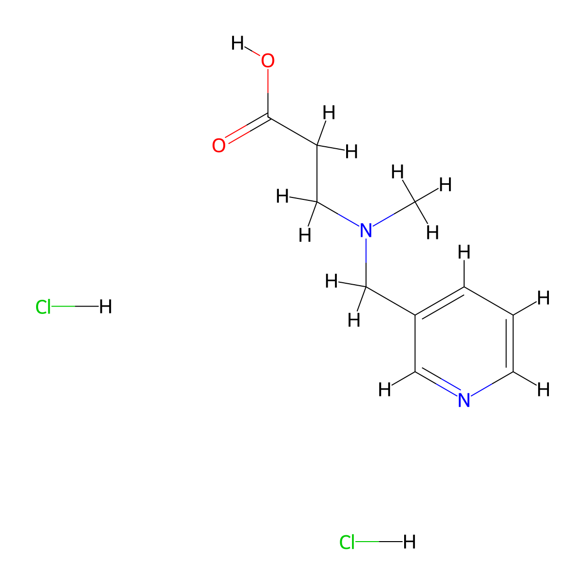 3-(Methyl-pyridin-3-ylmethyl-amino)-propionic acid dihydrochloride molecular structure, CAS 1185295-17-3