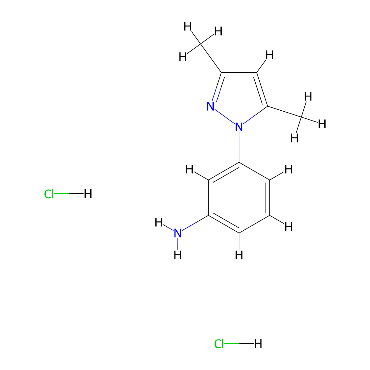 3-(3,5-Dimethyl-1H-pyrazol-1-yl)phenyl]aminedihydrochloride molecular structure, CAS 1185295-27-5
