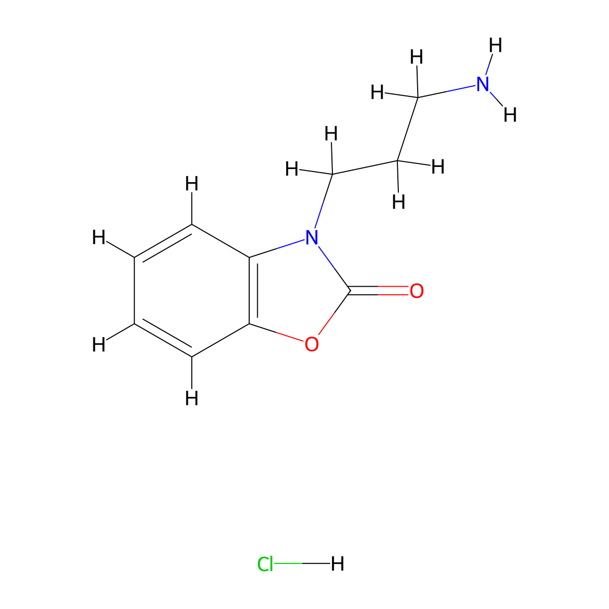 3-(3-Amino-propyl)-3H-benzooxazol-2-one hydrochloride molecular structure, CAS 1185296-13-2