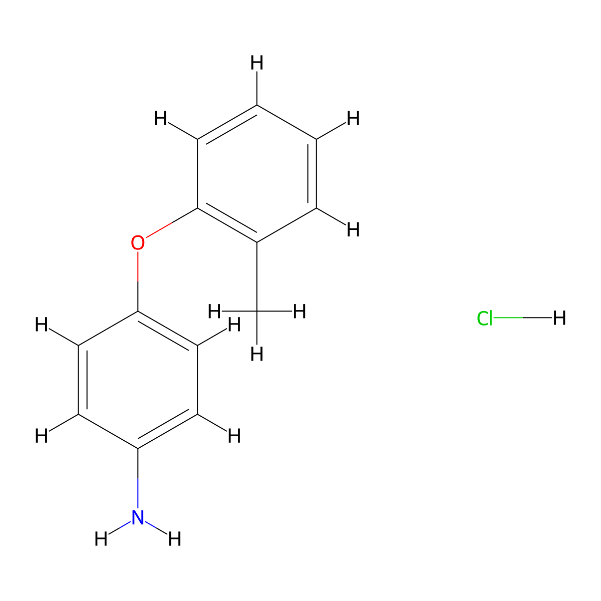 4-(2-Methylphenoxy)aniline hydrochloride molecular structure, CAS 1185297-05-5