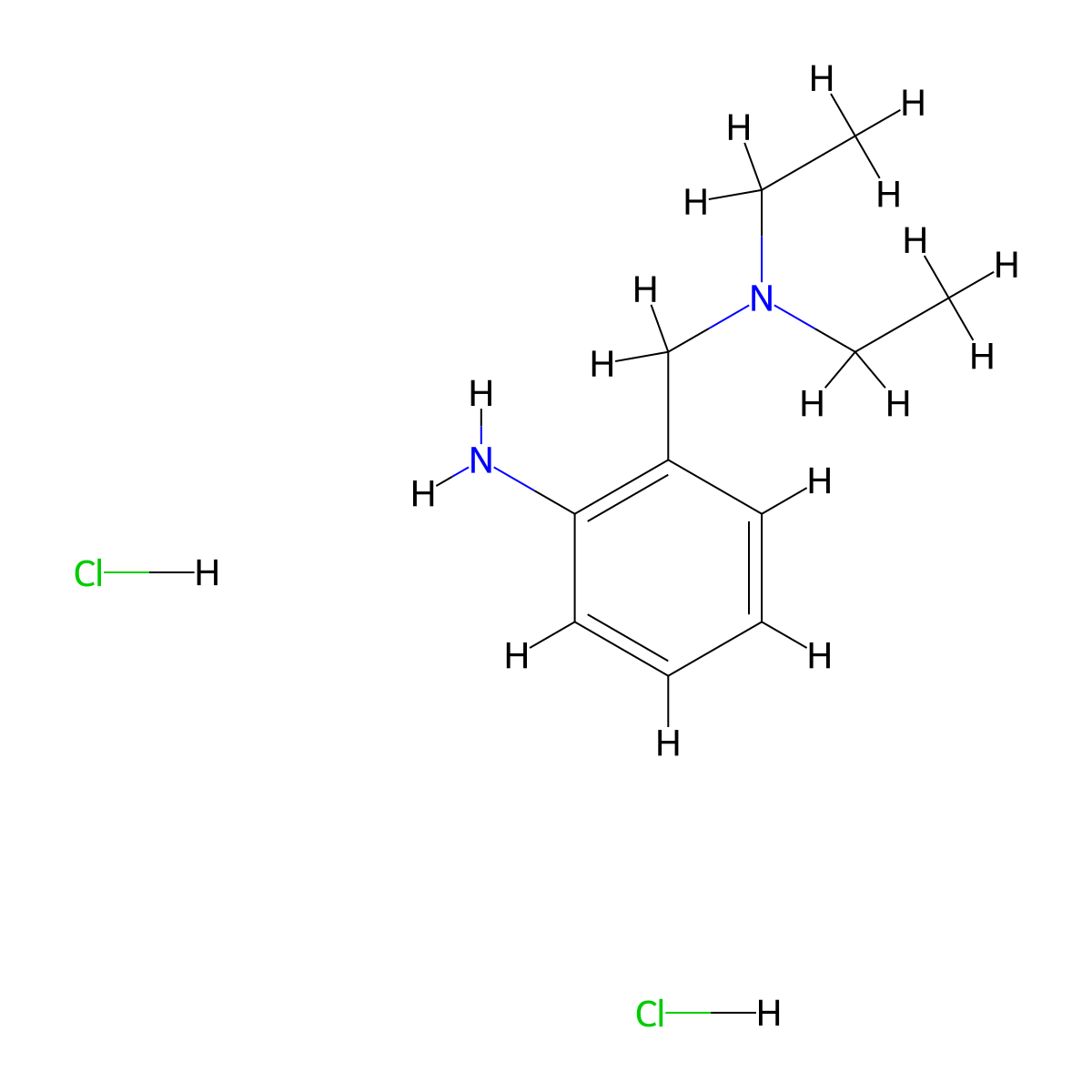 2-Diethylaminomethyl-phenylamine dihydrochloride molecular structure, CAS 1185297-71-5