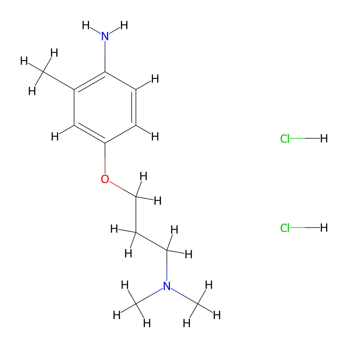 N-[3-(4-Amino-3-methylphenoxy)propyl]-N,N-dimethylamine dihydrochloride molecular structure, CAS 1185297-78-2