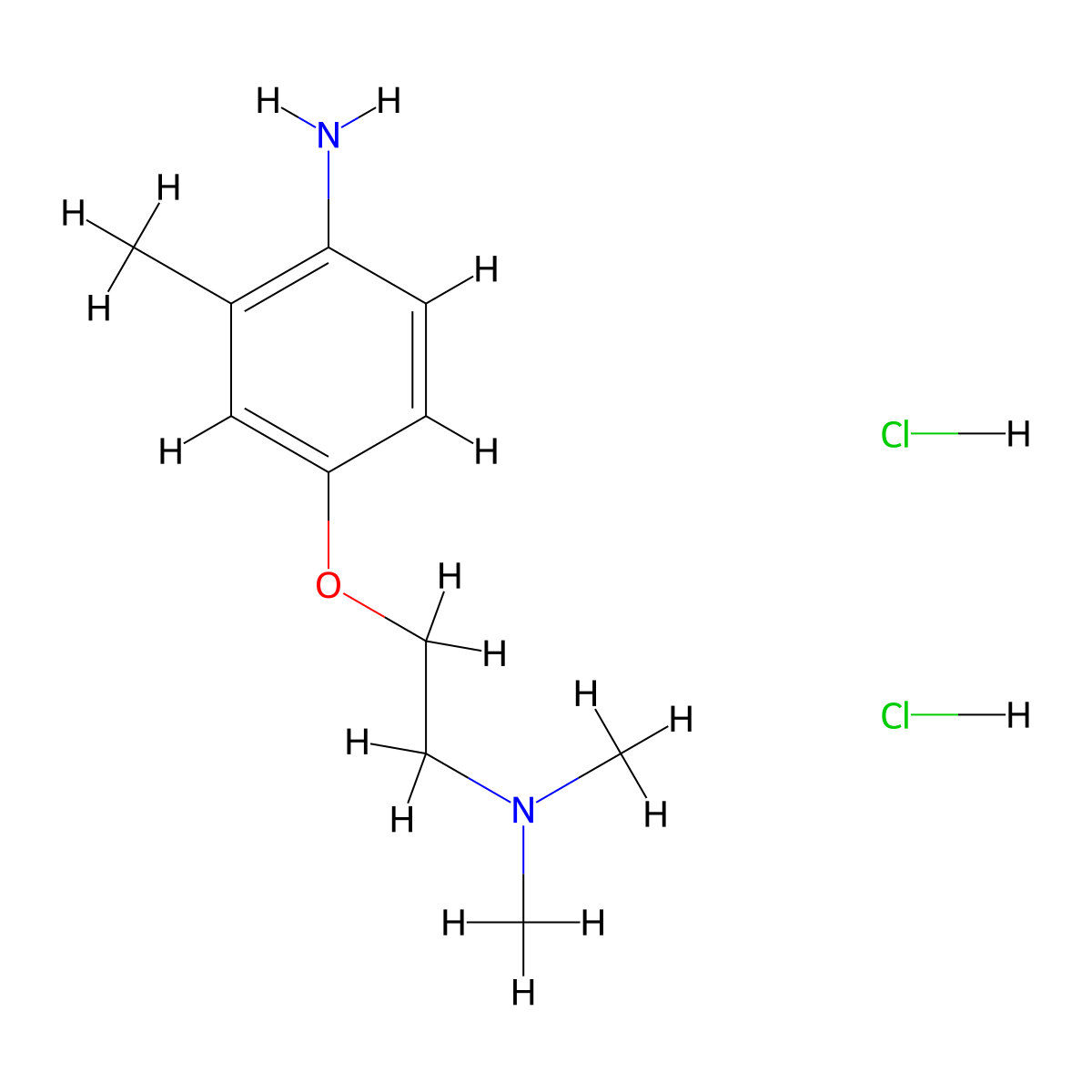 N-[2-(4-Amino-3-methylphenoxy)ethyl]-N,N-dimethylamine dihydrochloride molecular structure, CAS 1185297-94-2