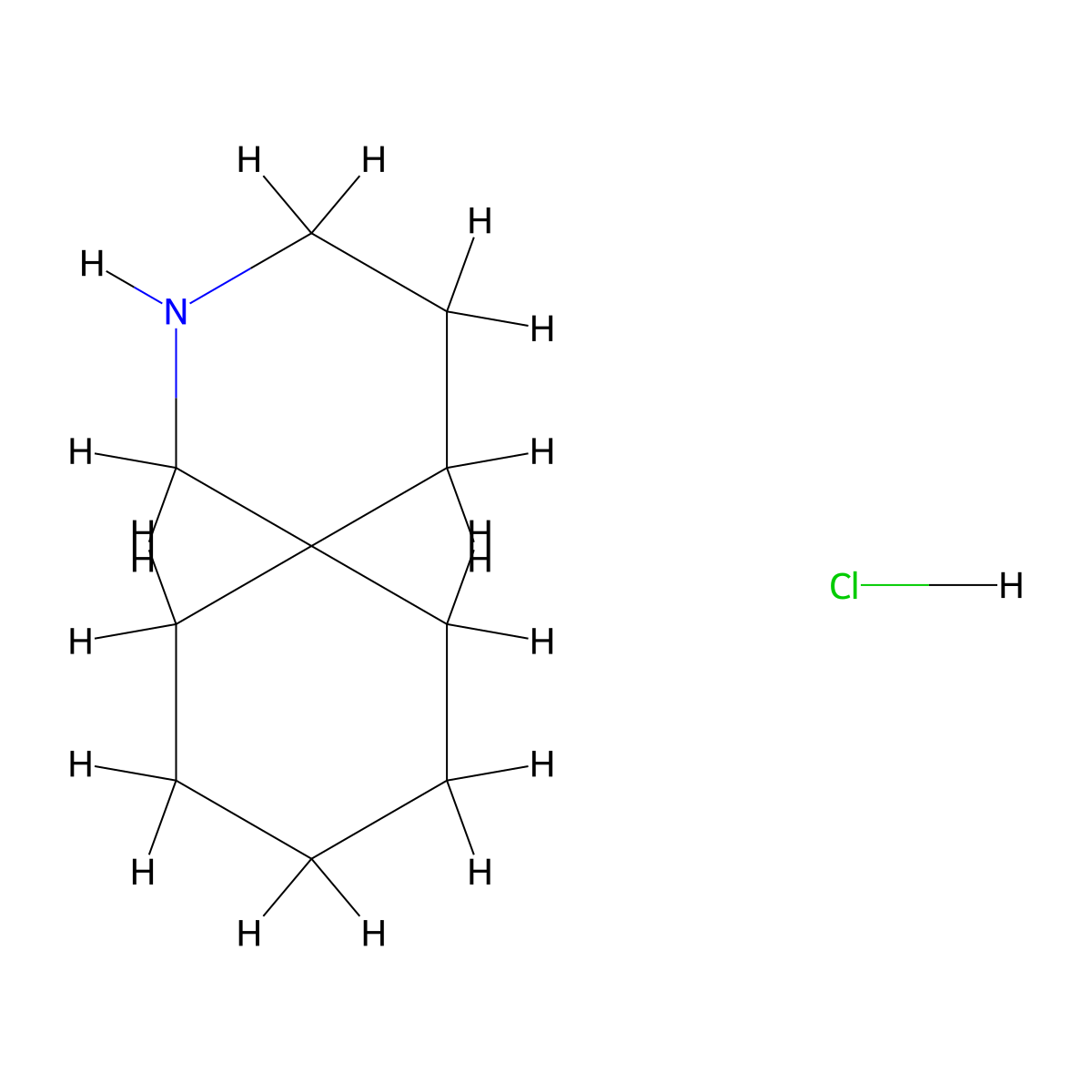 2-Azaspiro[5.5]undecane hydrochloride molecular structure, CAS 1185298-18-3