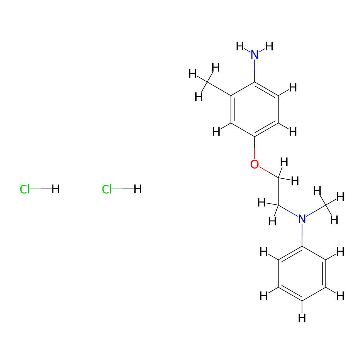 N-[2-(4-Amino-3-methylphenoxy)ethyl]-N-methyl-N-phenylamine dihydrochloride molecular structure, CAS 1185298-45-6