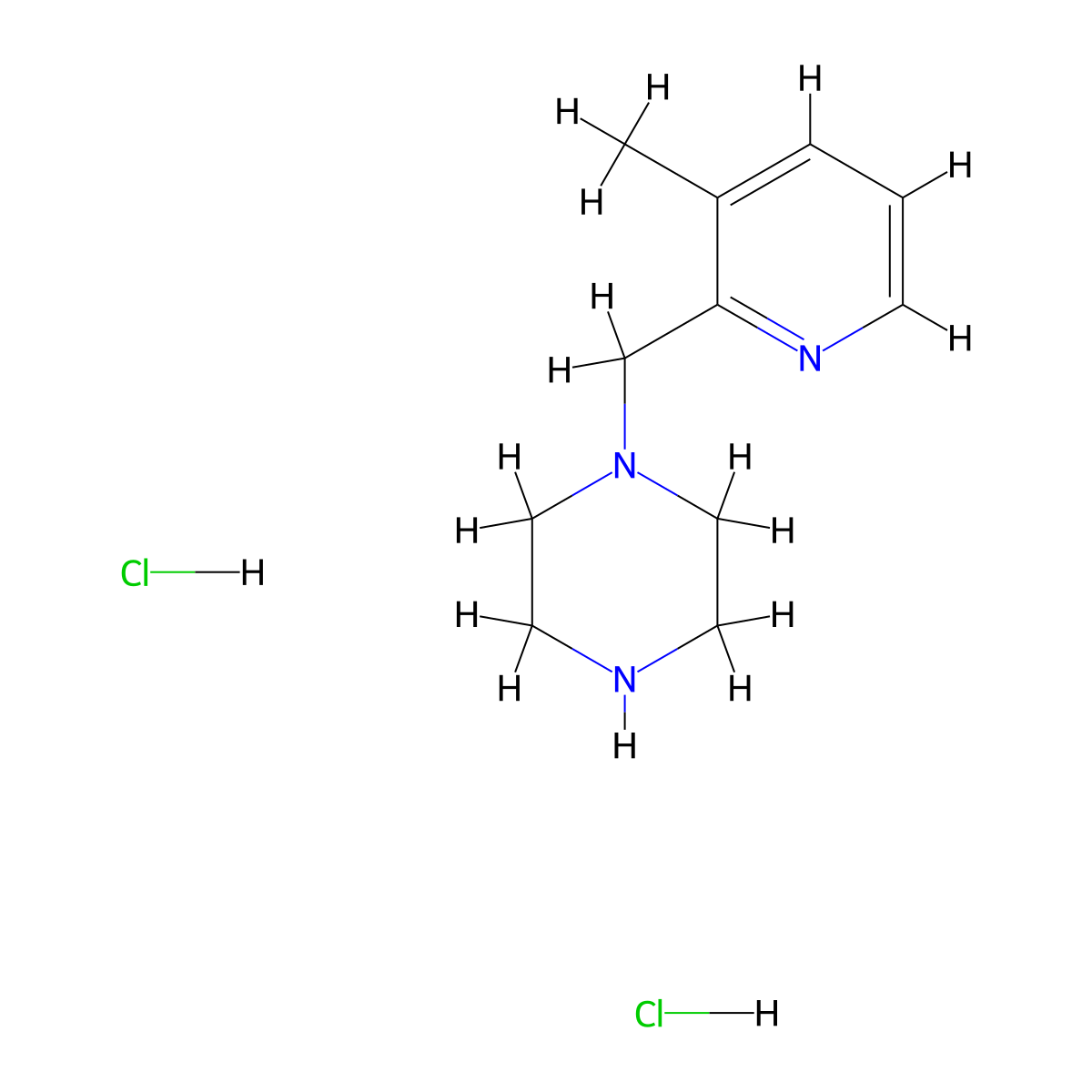 1-(3-Methyl-pyridin-2-ylmethyl)-piperazine dihydrochloride molecular structure, CAS 1185299-95-9