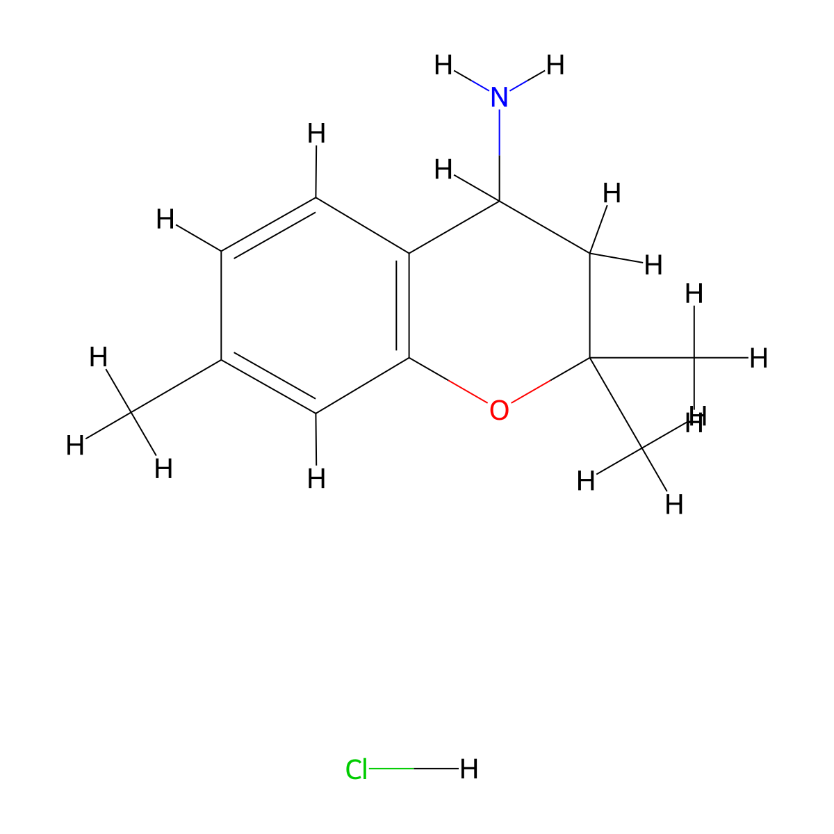 2,2,7-Trimethyl-chroman-4-ylamine hydrochloride molecular structure, CAS 1185300-28-0